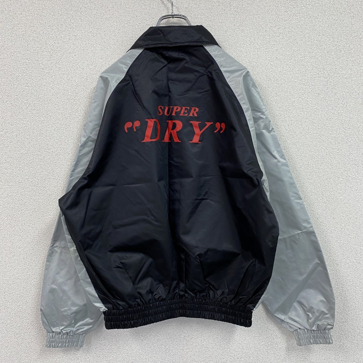 SUPER DRY　アサヒスーパードライ　フルスナップジャケット　シルバー　Lサイズ