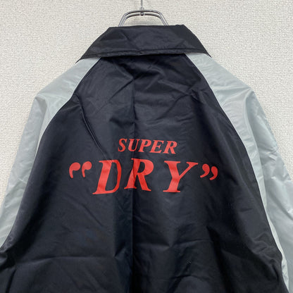 SUPER DRY　アサヒスーパードライ　フルスナップジャケット　シルバー　Lサイズ