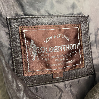 LOLDDANTHONY　レザージャケット　茶色　ブラウン　LLサイズ