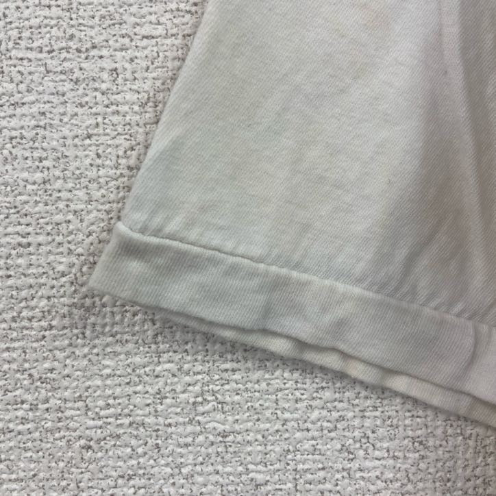 古着 used　半袖プリントTシャツ　90s　リゾート　ビーチ　レトロ　クルーネック　シングルステッチ　白　ホワイト　Mサイズ