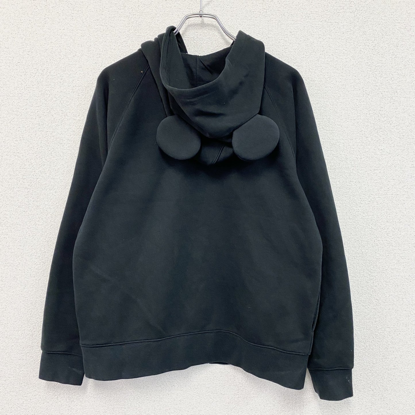 Disney　ディズニー　Mickey Mouse　ミッキーマウス　フルジップスウェットパーカー/フーディー　黒　ブラック　Lサイズ