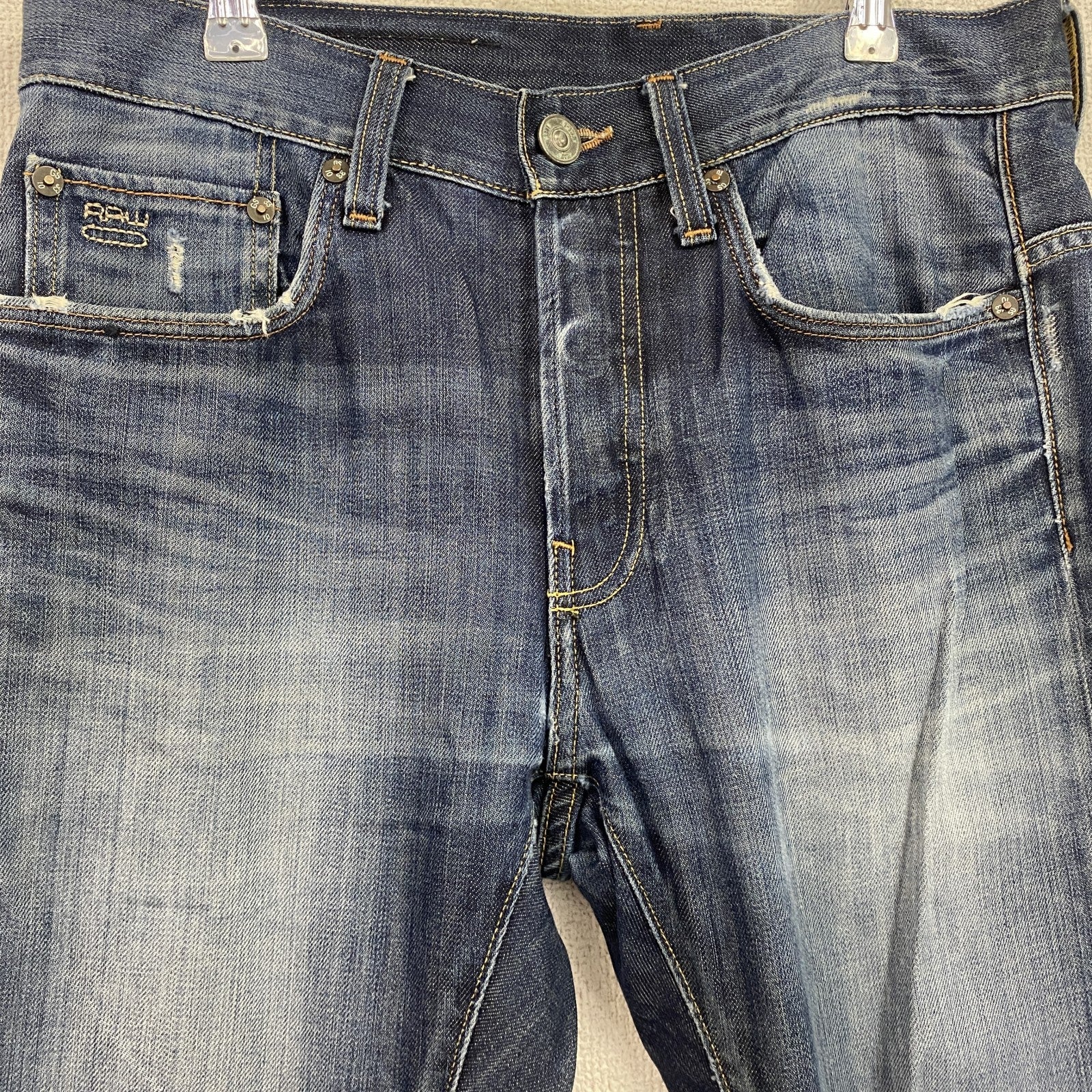 G-STAR RAW　ジースターロゥ　デニムパンツ/ジーンズ　ボタンフライ　縦落ち　フェード　インディゴ　32サイズ