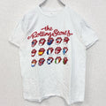 古着 used　半袖バンドプリントTシャツ　音楽　ローリングストーンズ　定番　ロック　白　ホワイト　Mサイズ