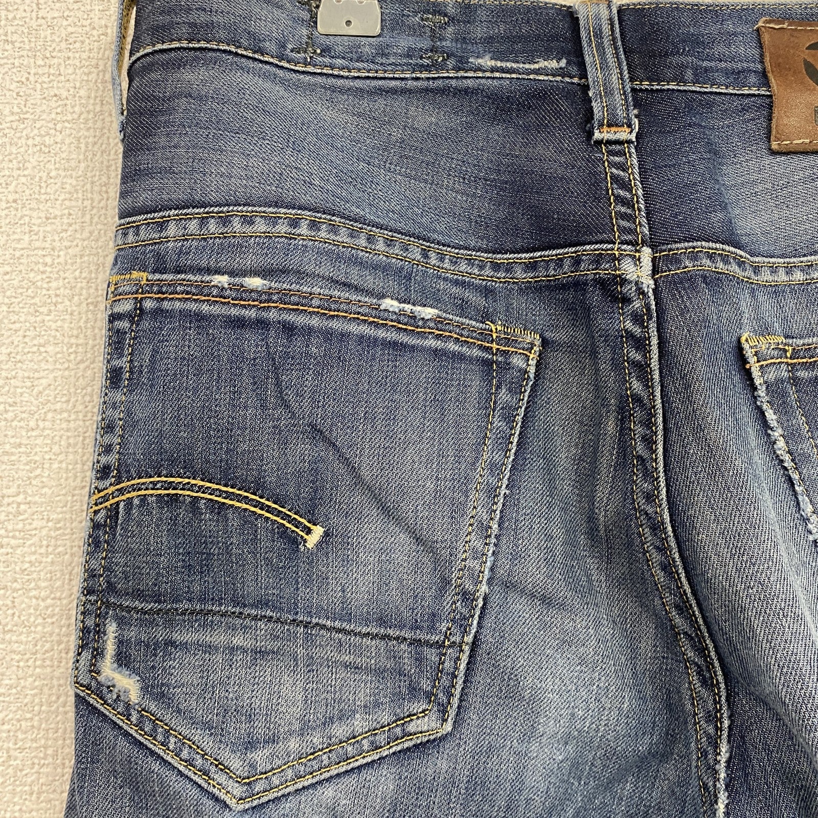 G-STAR RAW　ジースターロゥ　デニムパンツ/ジーンズ　ボタンフライ　縦落ち　フェード　インディゴ　32サイズ