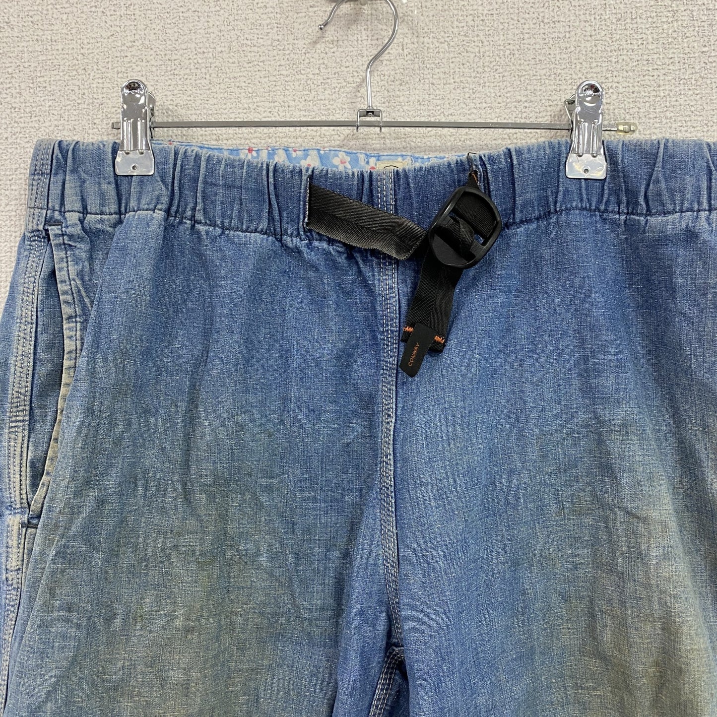 WILD THINGS　KATO’　ワイルドシングス　デニムクライミングパンツ　縦落ち　インディゴ　Lサイズ