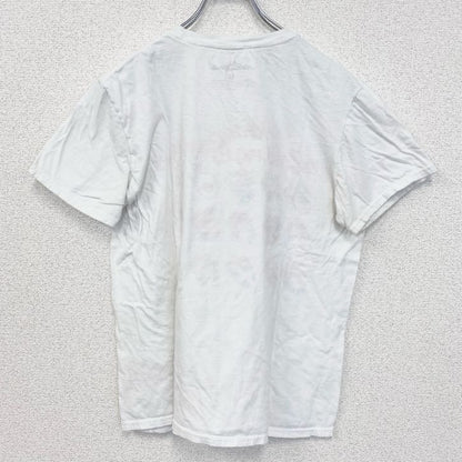 古着 used　半袖バンドプリントTシャツ　音楽　ローリングストーンズ　定番　ロック　白　ホワイト　Mサイズ
