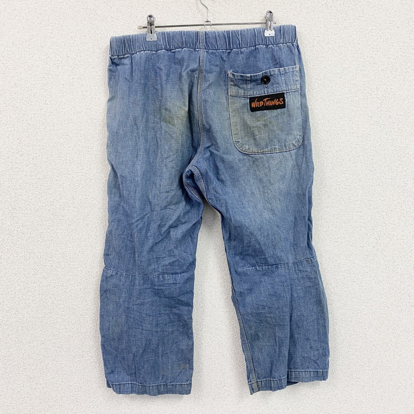 WILD THINGS　KATO’　ワイルドシングス　デニムクライミングパンツ　縦落ち　インディゴ　Lサイズ
