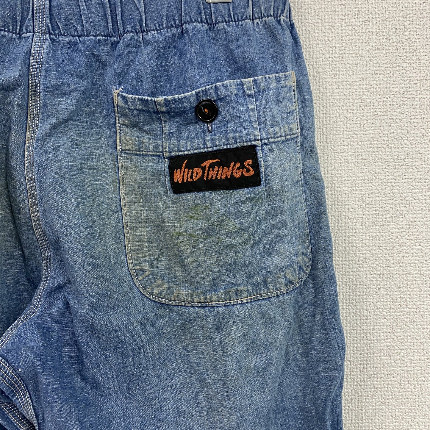 WILD THINGS　KATO’　ワイルドシングス　デニムクライミングパンツ　縦落ち　インディゴ　Lサイズ