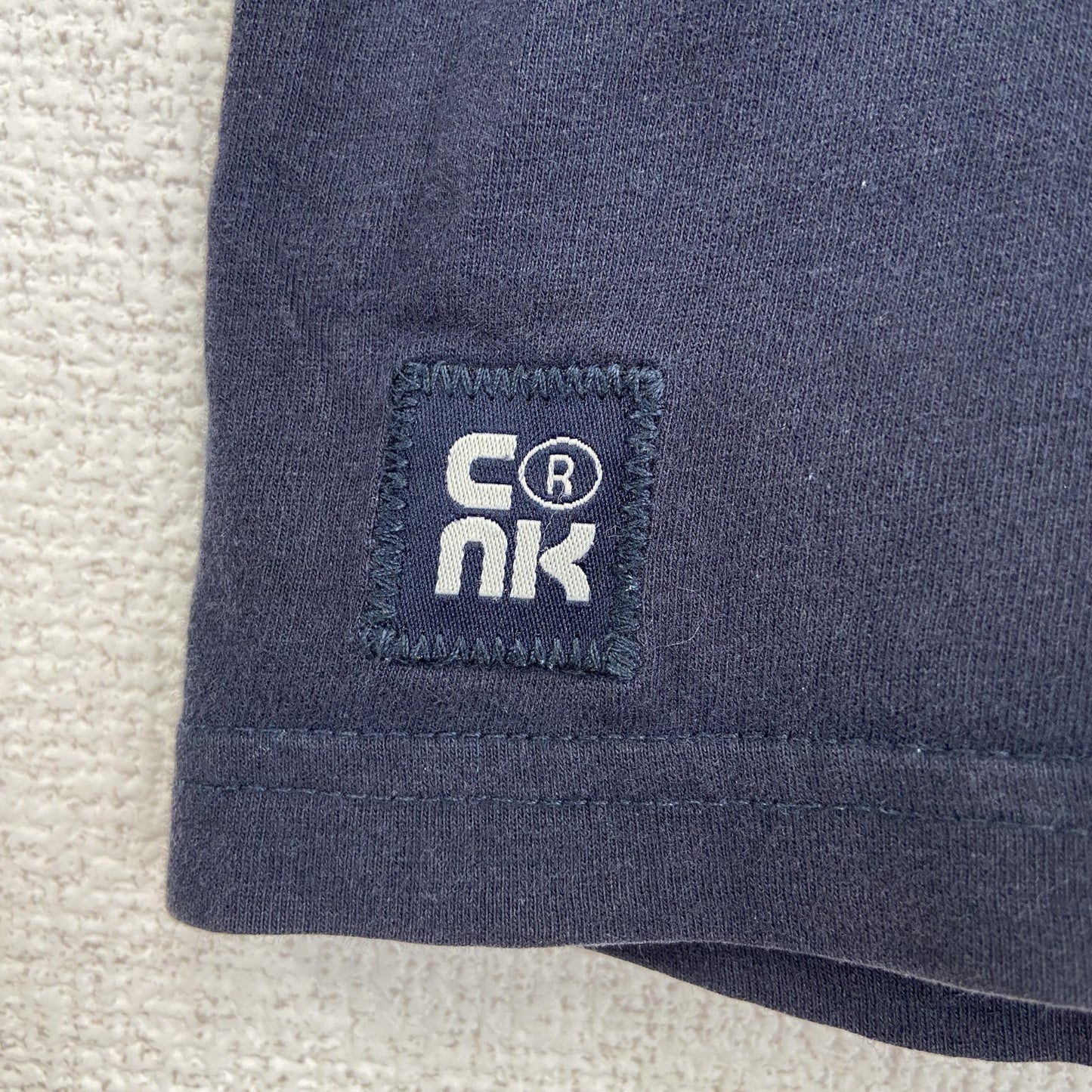 古着 used　CNK　半袖スポーツプリントTシャツ　バスケットボール　レトロデザイン　クルーネック　黒　ブラック　XLサイズ