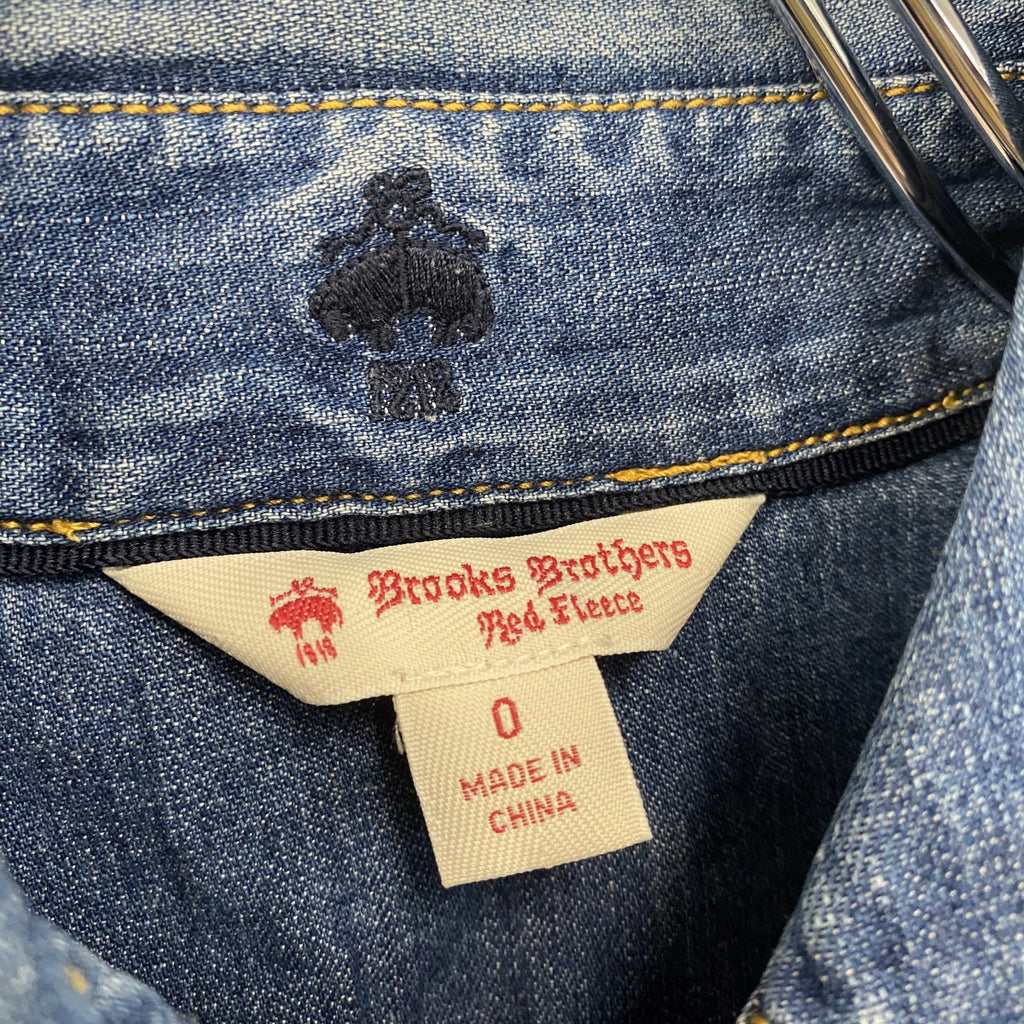 Brooks Brothers　ブルックスブラザーズ　長袖デニムシャツ　インディゴ　0サイズ