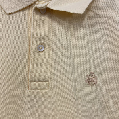 Brooks Brothers　ブルックスブラザーズ　半袖ポロシャツ　黄色　パステルイエロー　Mサイズ