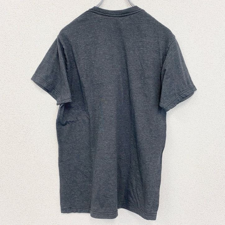 古着 used　半袖音楽プリントTシャツ　ジミヘンドリクス　ブルース　レトロデザイン　灰色　ダークグレー　Mサイズ
