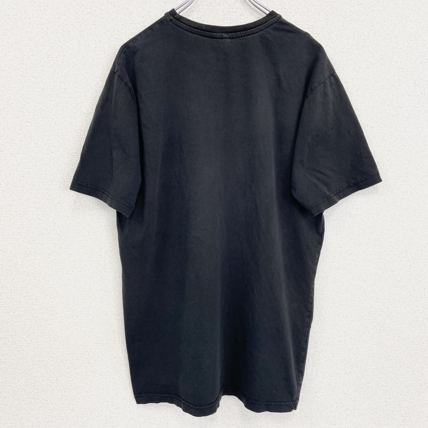 古着 used　XAJAYK　半袖プリントTシャツ　ドクロ　骸骨　レトロデザイン　クルーネック　黒　ブラック　