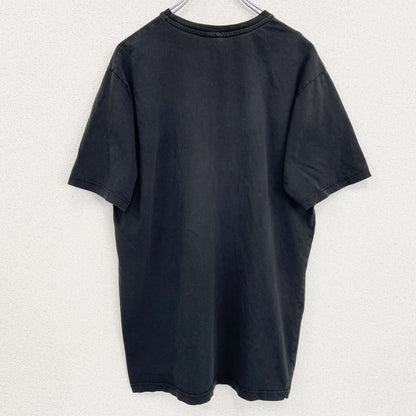 古着 used　XAJAYK　半袖プリントTシャツ　ドクロ　骸骨　レトロデザイン　クルーネック　黒　ブラック　