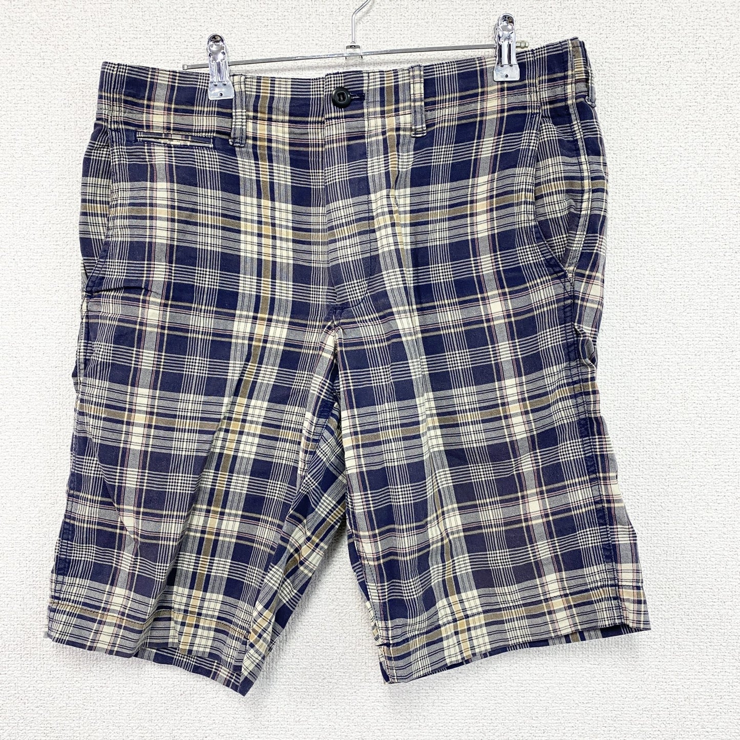 GAP　ギャップ　ハーフパンツ/ショートパンツ　チェック柄　青　ブルー　Sサイズ