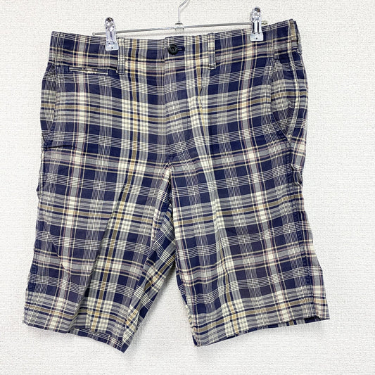 GAP　ギャップ　ハーフパンツ/ショートパンツ　チェック柄　青　ブルー　Sサイズ