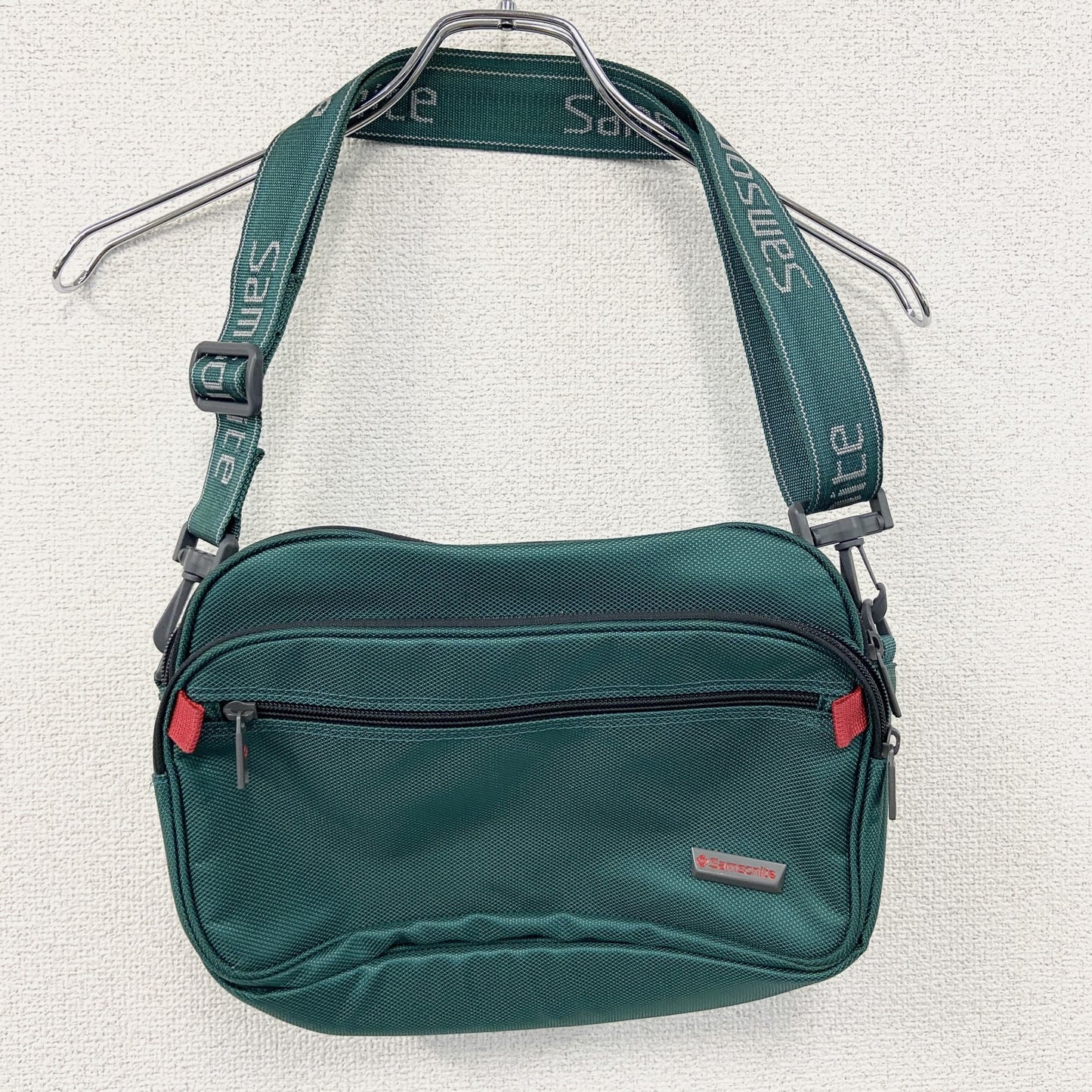 Samsonite　サムソナイト　ショルダーバッグ　ターコイズブルー　エメラルドグリーン
