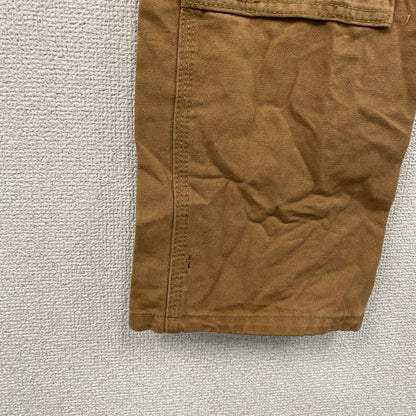 ノーブランド　ダメージ加工　ダブルニーペインターパンツ　ダックパンツ　BORO　襤褸　キャメル　