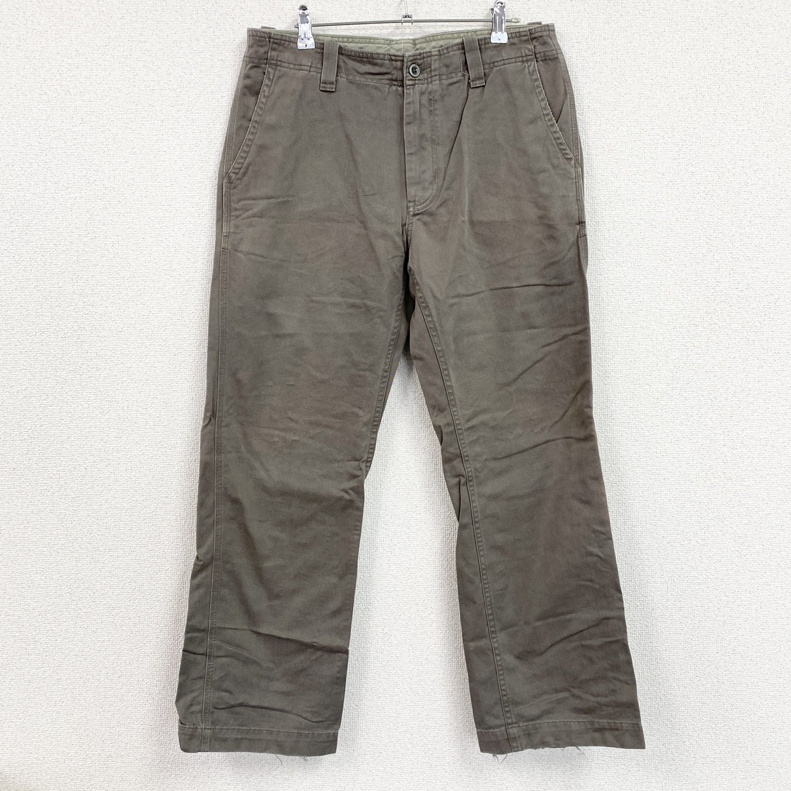 GAP　ギャップ　スラックス　チノパン　ブーツカット　カーキグレー