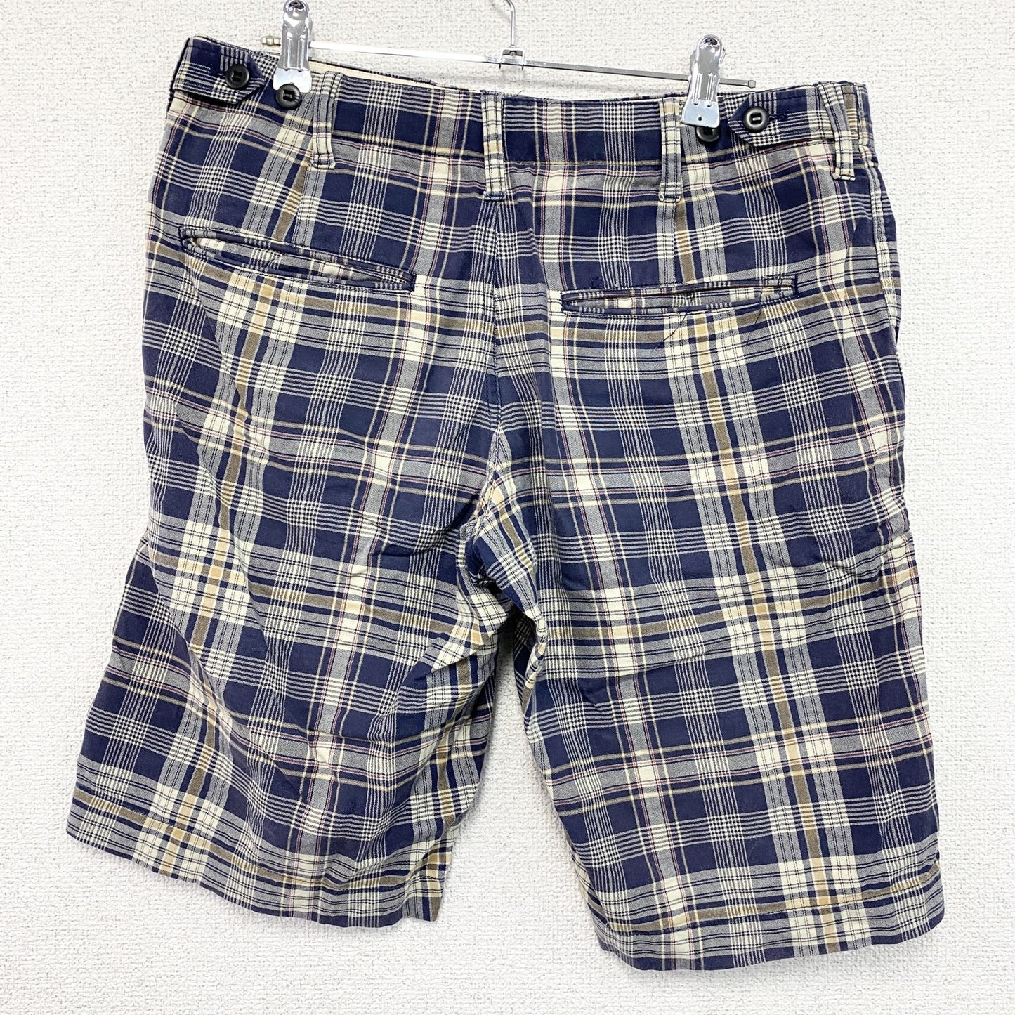 GAP　ギャップ　ハーフパンツ/ショートパンツ　チェック柄　青　ブルー　Sサイズ