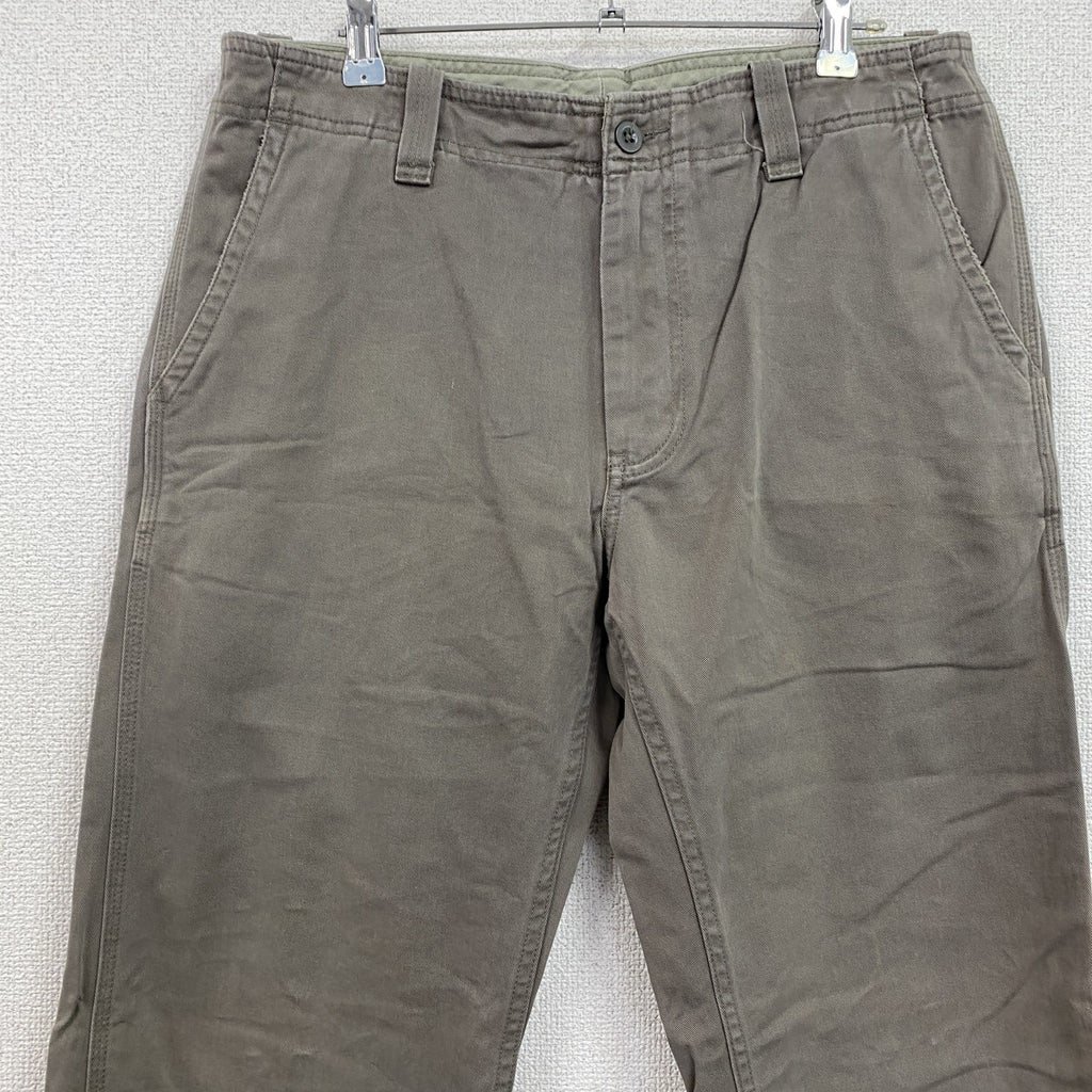 GAP　ギャップ　スラックス　チノパン　ブーツカット　カーキグレー