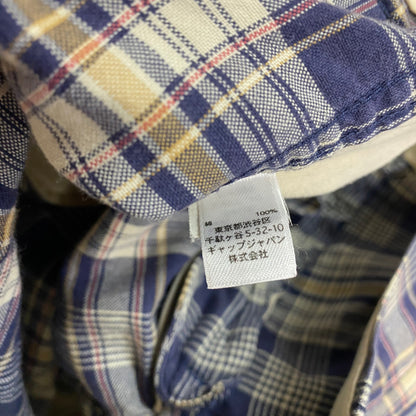 GAP　ギャップ　ハーフパンツ/ショートパンツ　チェック柄　青　ブルー　Sサイズ