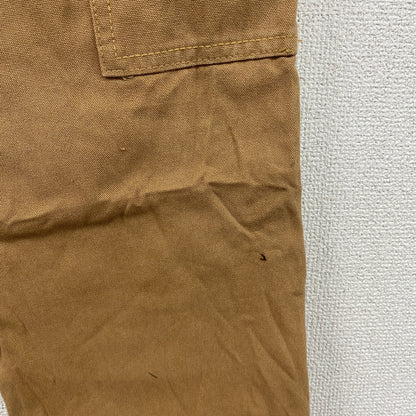 ノーブランド　ダメージ加工　ダブルニーペインターパンツ　ダックパンツ　BORO　襤褸　キャメル　