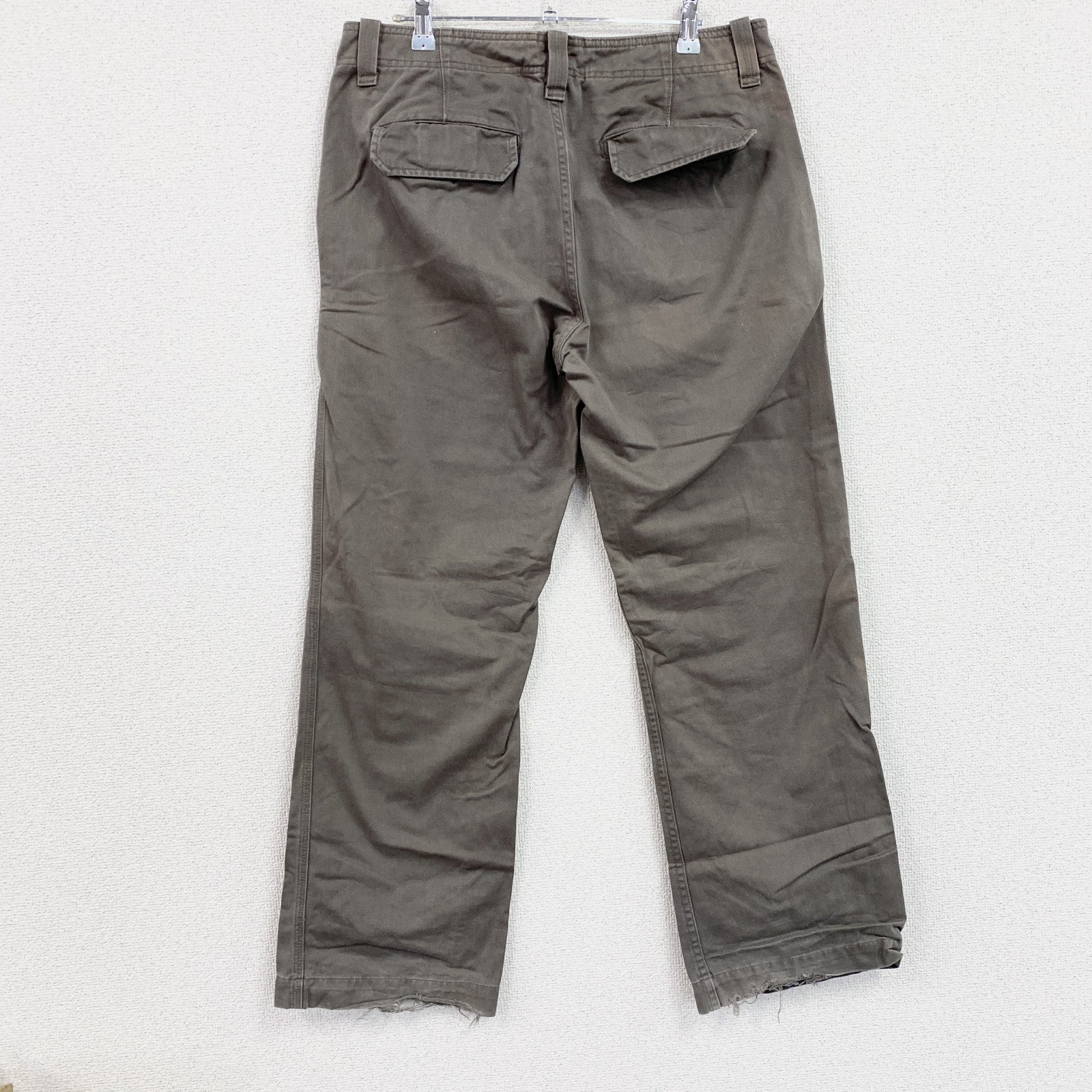 GAP　ギャップ　スラックス　チノパン　ブーツカット　カーキグレー