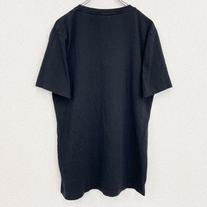 半袖アニマルプリントTシャツ　トラ　虎　ビックデザイン　クルーネック　黒　ブラック　Lサイズ