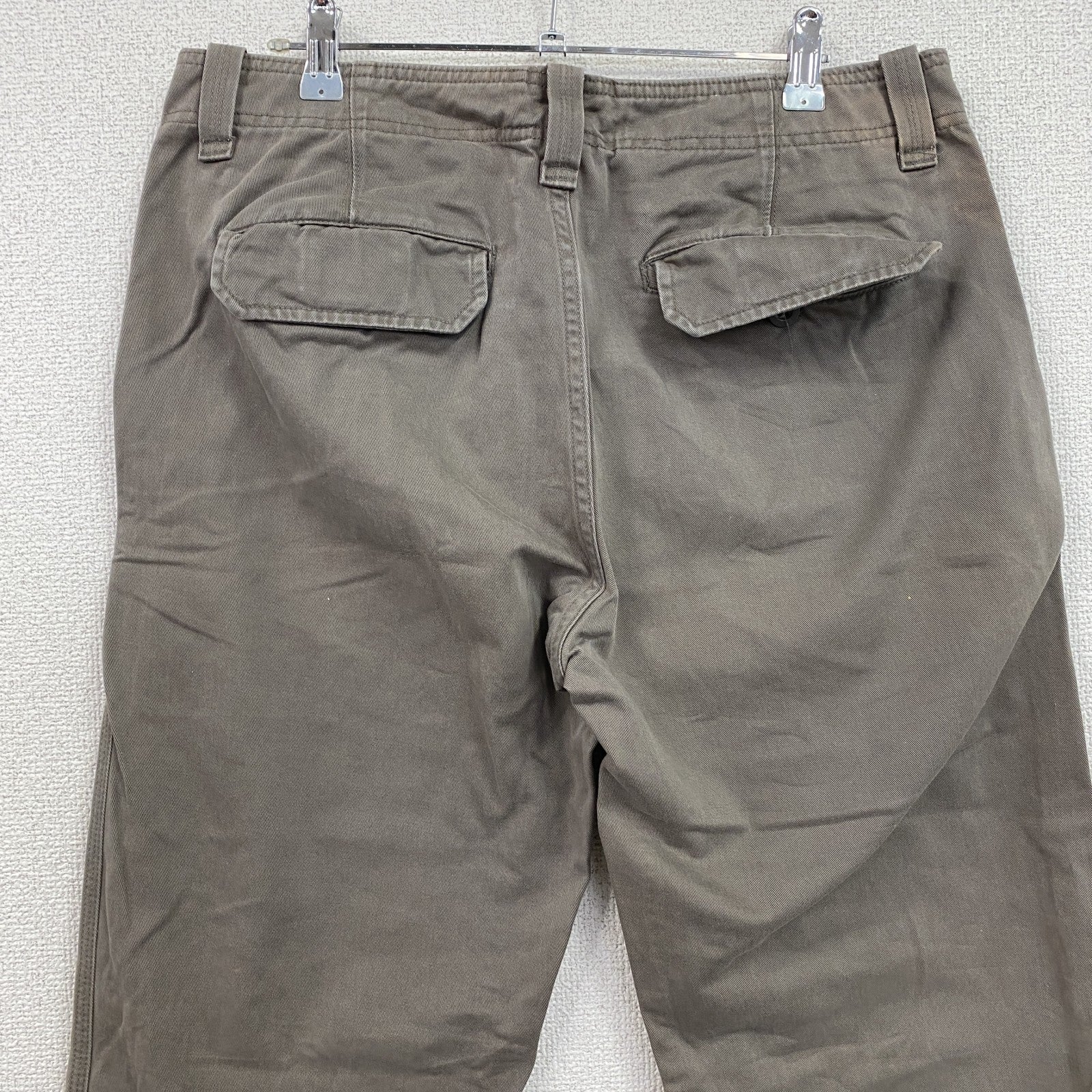 GAP　ギャップ　スラックス　チノパン　ブーツカット　カーキグレー