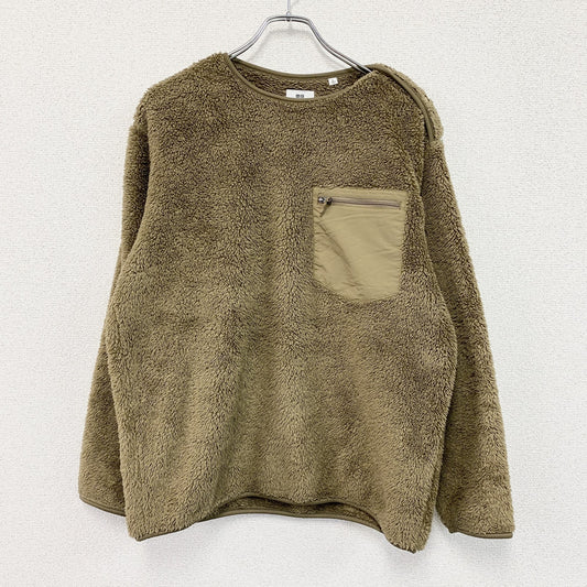 UNIQLO　ユニクロ　Engineered Garments　エンジニアガーメンツ　フリースプルオーバージャケット　茶色　ブラウン　Lサイズ　