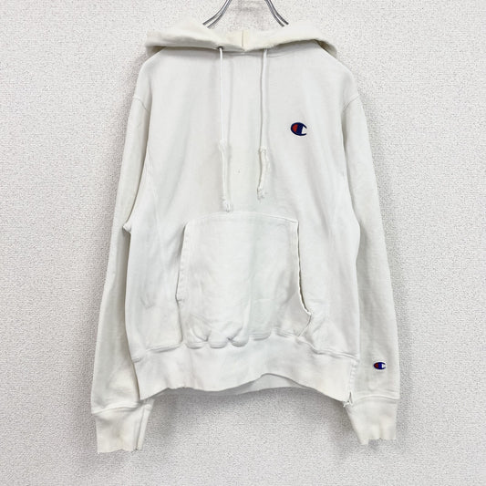 Champion　チャンピオン　リバースウィーブ　スウェットパーカー/フーディー　白　ホワイト　Sサイズ