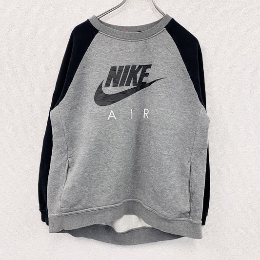 NIKE AIR　ナイキ　スウェット/トレーナー　ポケット付き　灰色　グレー　黒　ブラック　Lサイズ