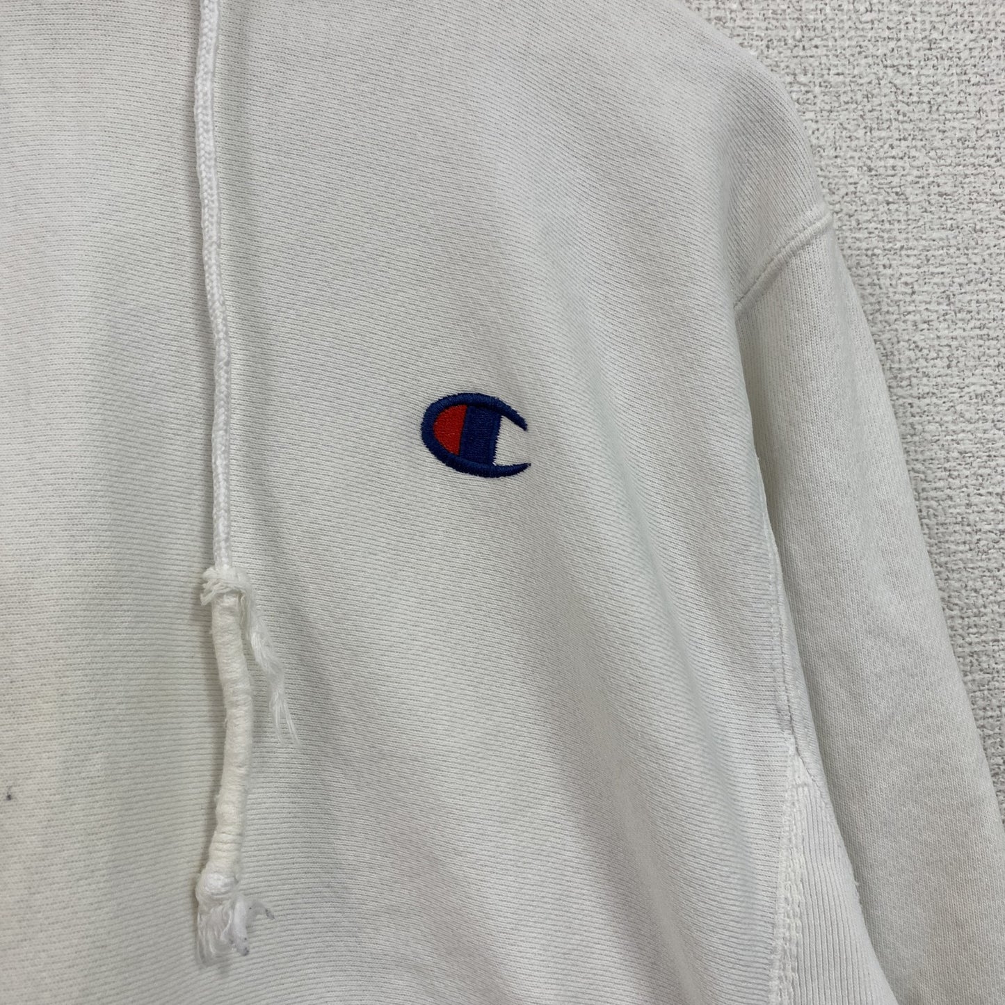 Champion　チャンピオン　リバースウィーブ　スウェットパーカー/フーディー　白　ホワイト　Sサイズ