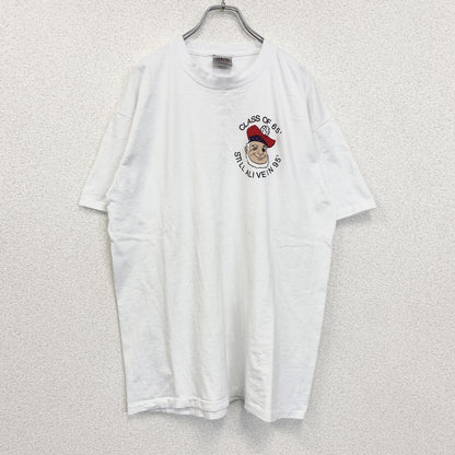 90s　ONEITA　オニータ　半袖プリントTシャツ　ヴィンテージ　シングルステッチ　白　ホワイト　XLサイズ