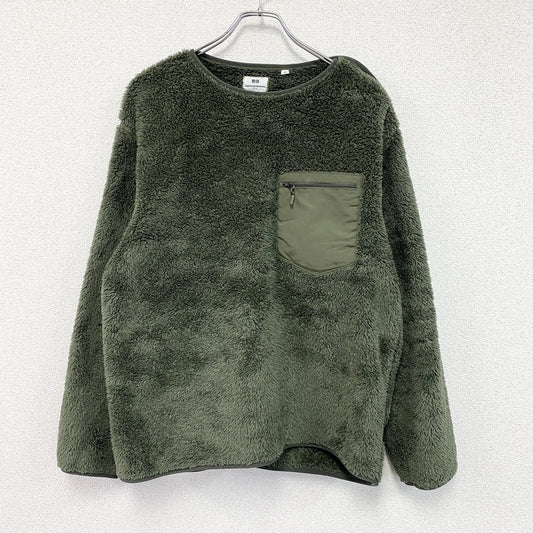 UNIQLO　ユニクロ　Engineered Garments　エンジニアガーメンツ　フリースプルオーバージャケット　オリーブ　Lサイズ