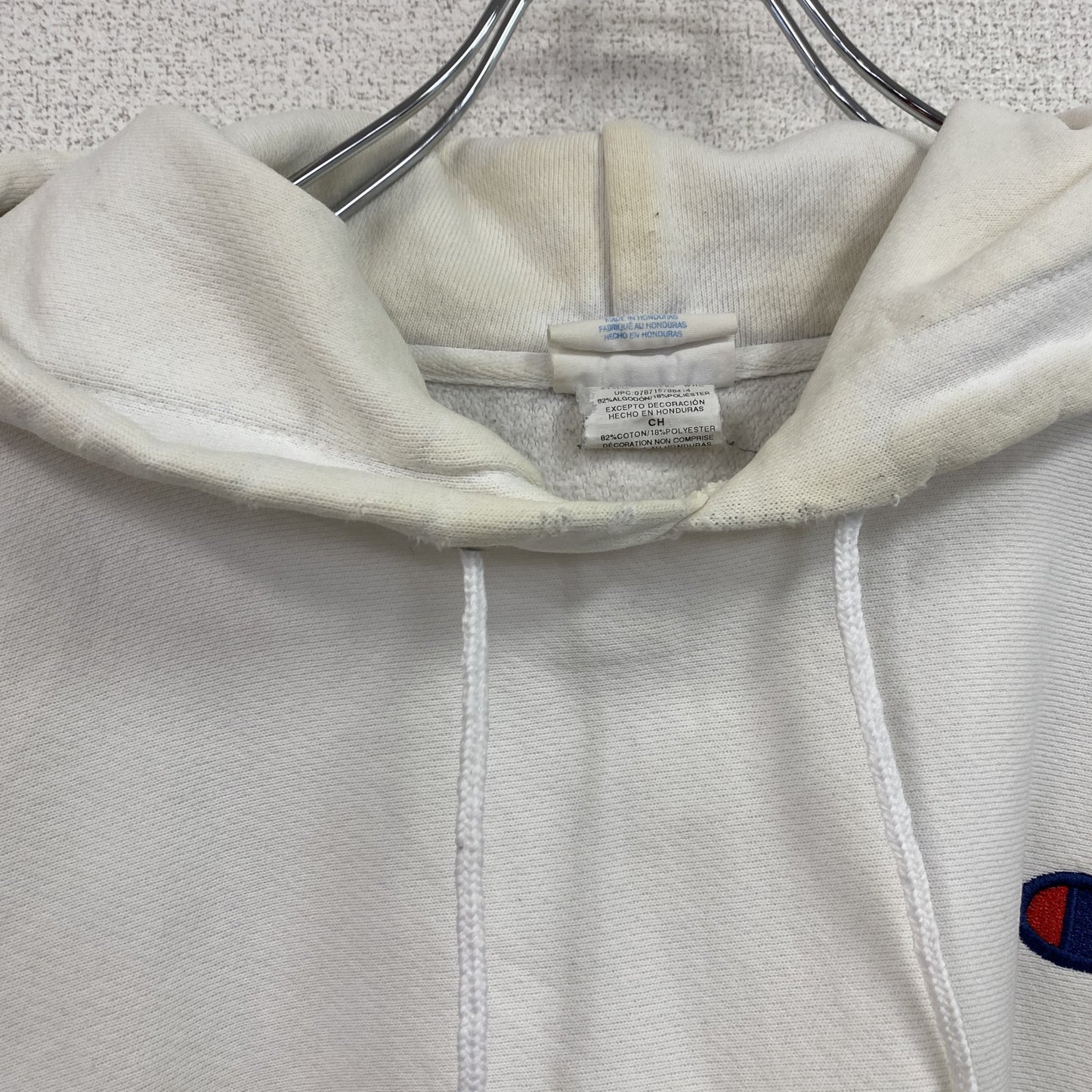 Champion　チャンピオン　リバースウィーブ　スウェットパーカー/フーディー　白　ホワイト　Sサイズ
