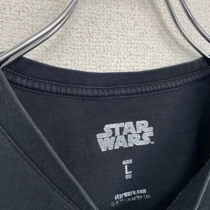 古着 used　STAR WARS　スターウォーズ　半袖プリントTシャツ　ストームトルーパー　クルーネック　黒　ブラック　Lサイズ