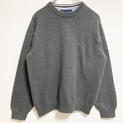 TOMMY HILFIGER　トミーヒルフィガー　クルーネックニット/セーター　グレー　Mサイズ
