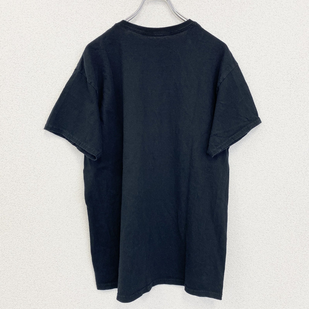 古着 used　ICE CUBE　半袖プリントTシャツ　ブラック　黒　ヒップホップ　ラッパー　クルーネック　Lサイズ