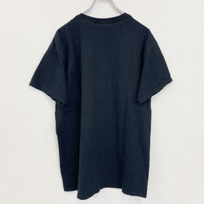 古着 used　ICE CUBE　半袖プリントTシャツ　ブラック　黒　ヒップホップ　ラッパー　クルーネック　Lサイズ
