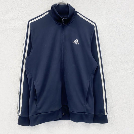 adidas　アディダス　トラックジャケット/ジャージ　パフォーマンスロゴ　刺繍ロゴ　紺　ネイビー　Mサイズ