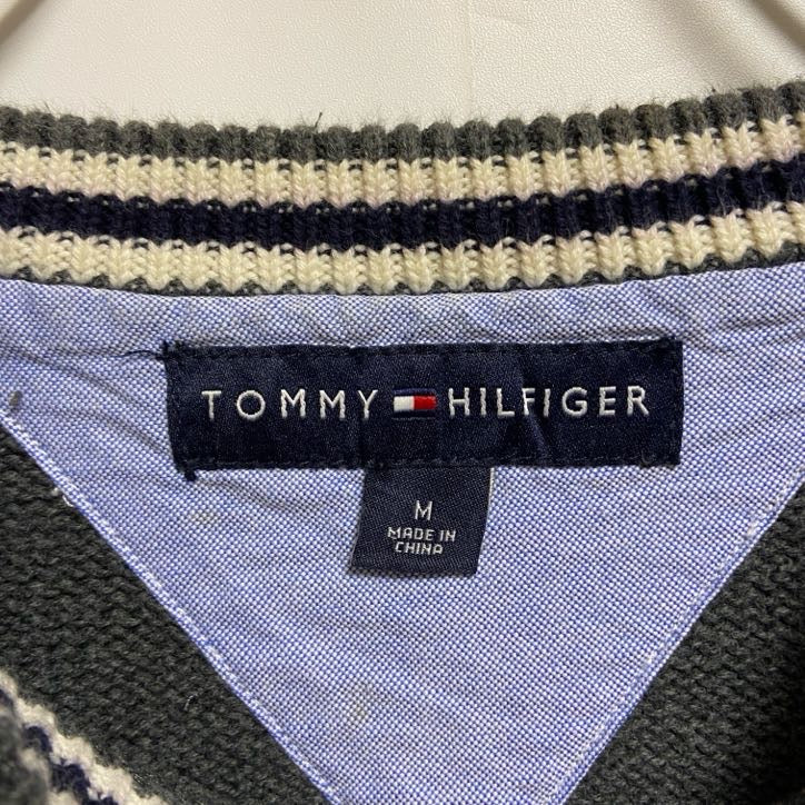 TOMMY HILFIGER　トミーヒルフィガー　クルーネックニット/セーター　グレー　Mサイズ