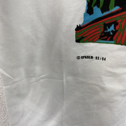Pablo Picasso　パブロ・ピカソ　半袖ユーロTシャツ　アートT　デッドストック　白　ホワイト　Mサイズ