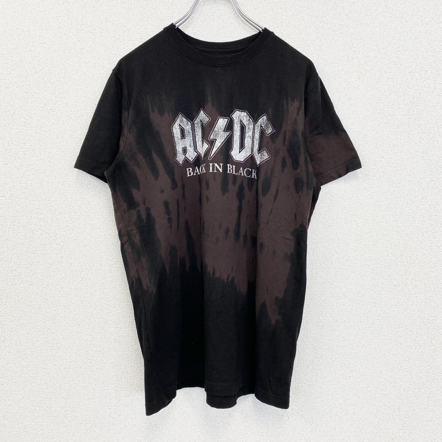 古着 used　AC/DC　エーシーディーシー　半袖バンドTシャツ　黒　ブラック　フロントプリント　Lサイズ