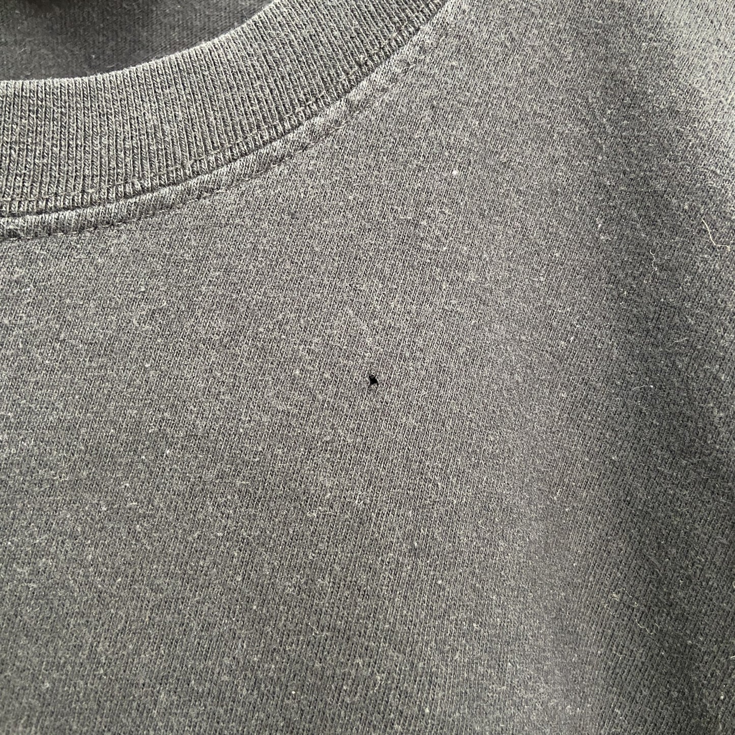 古着 used　半袖プリントTシャツ　KanaBeach　切り替えデザイン　レトロ　クルーネック　黒　ブラック　Lサイズ