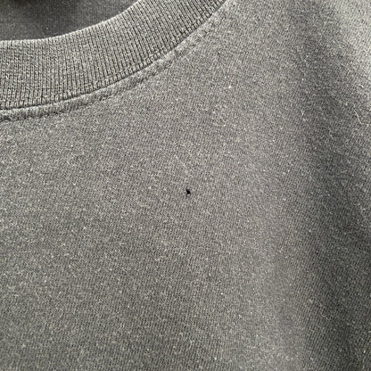 古着 used　半袖プリントTシャツ　KanaBeach　切り替えデザイン　レトロ　クルーネック　黒　ブラック　Lサイズ