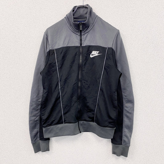 NIKE　ナイキ　トラックジャケット/ジャージ　スウッシュ　黒　ブラック　グレー　Sサイズ