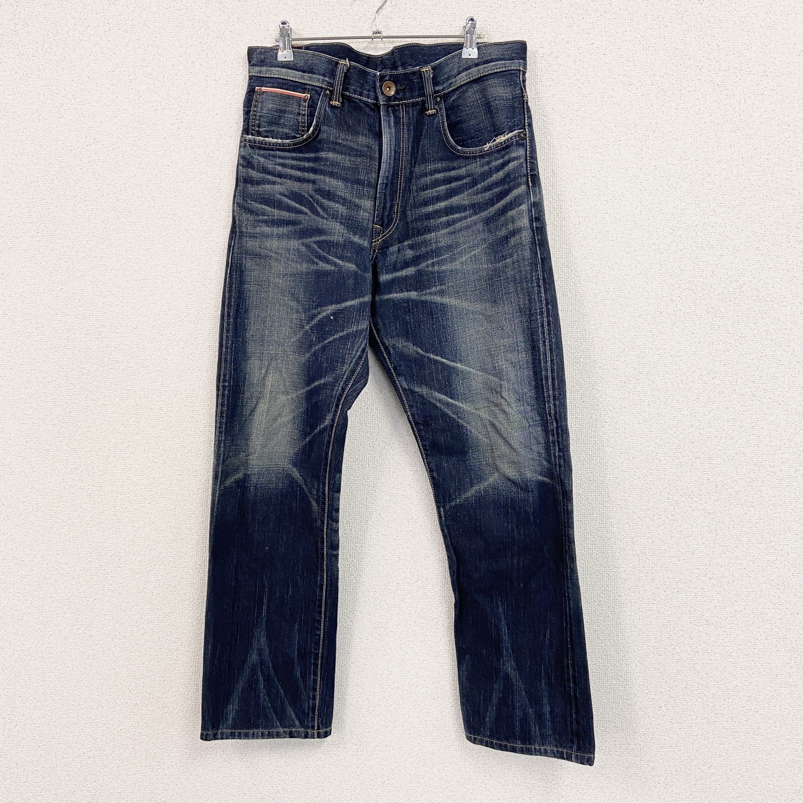 EDWIN　エドウィン　SELVAGE DENIM　505z　デニムパンツ/ジーンズ　鬼ヒゲ　インディゴ　W33サイズ