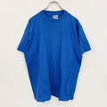 古着 used　Hanes　ヘインズ　半袖バックプリントTシャツ　ブルー　シングルステッチ　クルーネック　XLサイズ